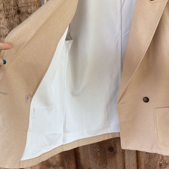 Sidefeel Casual Blazer Open Front Button Office Suit Jacket - Picture 6 of 10